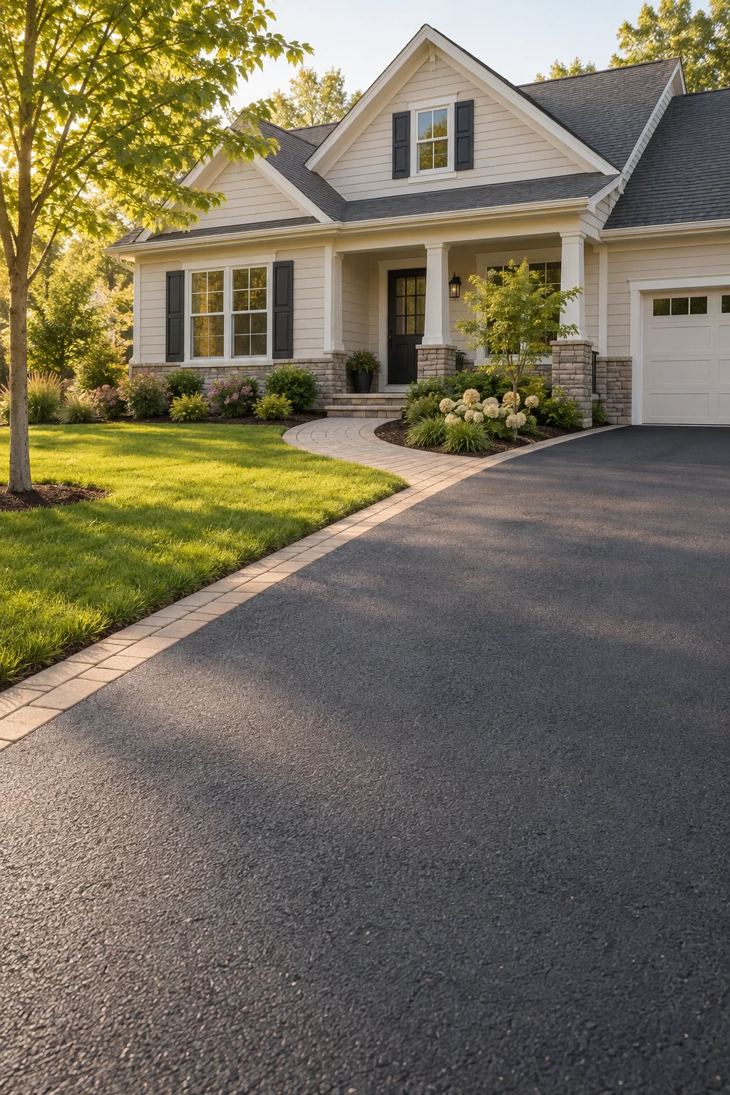 Illustrative driveway and walkway design