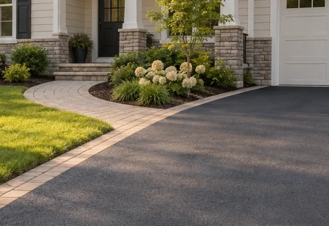 Illustrative paving material detail
